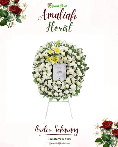 Krans Bunga Duka Cita di Palem Lestari Funeral Service