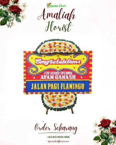 Bunga Papan Congratulation di Palem Lestari Funeral Service